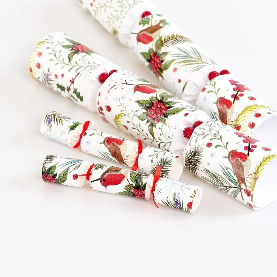 Robin Reed Mini Christmas Crackers Festive Foliage Charades by Weirs of Baggot Street