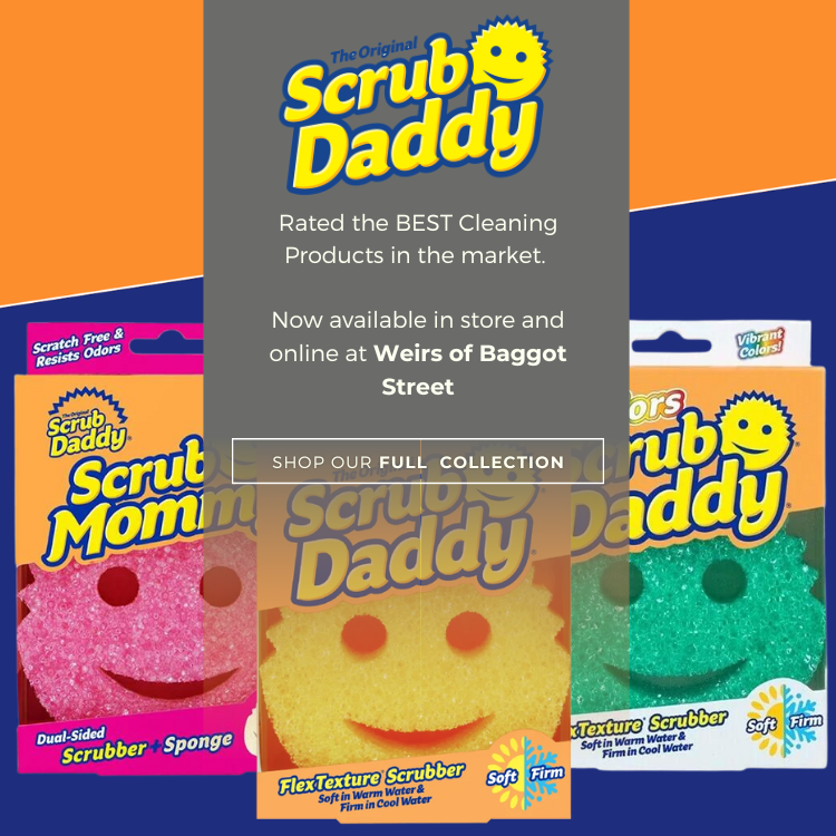 Scrub Daddy Specialty Cleaning by Weirs of Baggot St Home Gift and DIY. Now offering Same Day Dublin Delivery on all orders. Shop Now