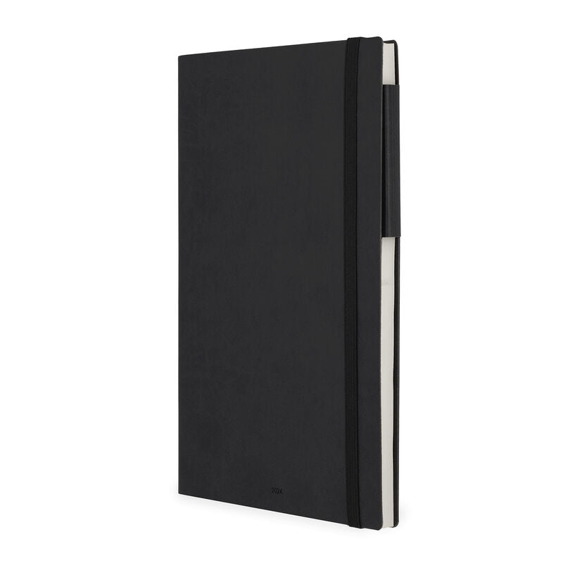 Stationery 2024 Diary | Legami 12 Month Large Daily Diary 2024 Black Onyx by Weirs of Baggot Street