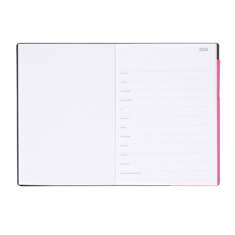 Stationery 2024 Diary | Legami 12 Month Large Daily Diary 2024 Bougainvillea by Weirs of Baggot Street