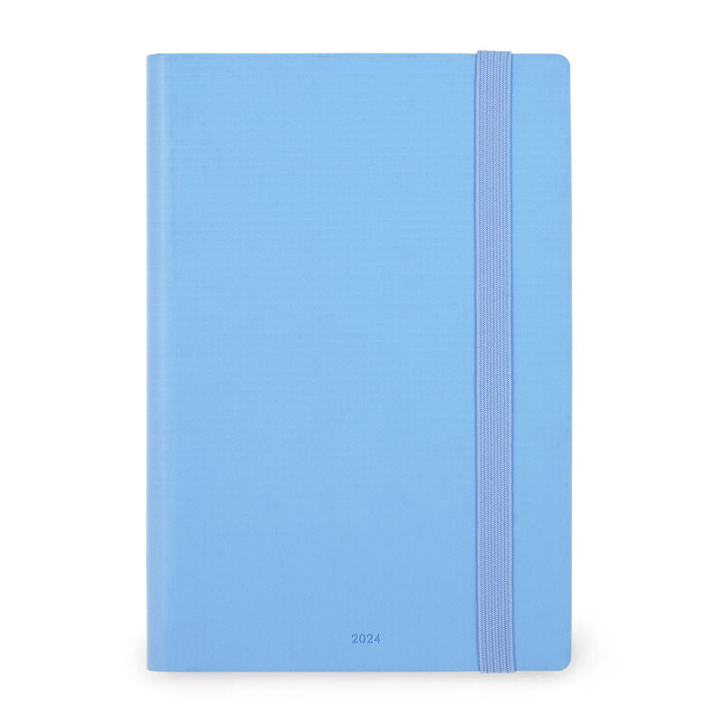 Stationery 2024 Diary | Legami 12 Month Large Daily Diary 2024 Crystal Blue by Weirs of Baggot Street