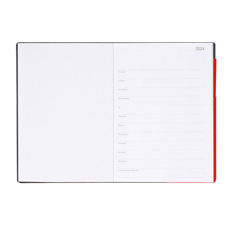 Stationery 2024 Diary | Legami 12 Month Large Daily Diary 2024 Red Passion by Weirs of Baggot Street