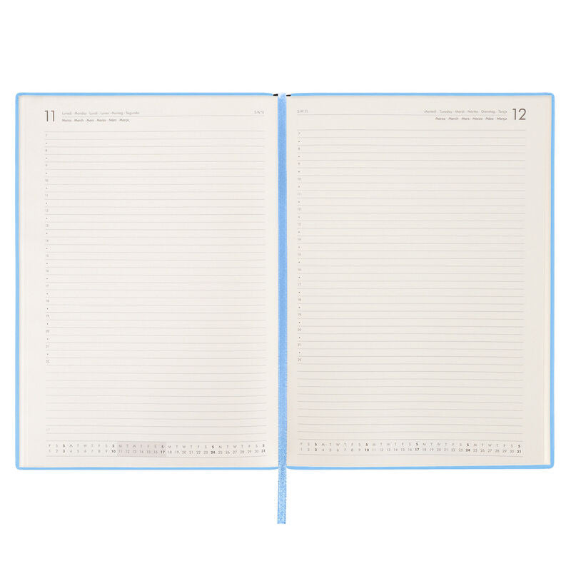 Stationery 2024 Diary | Legami 12 Month Maxi Daily Diary 2024 Crystal Blue  by Weirs of Baggot Street