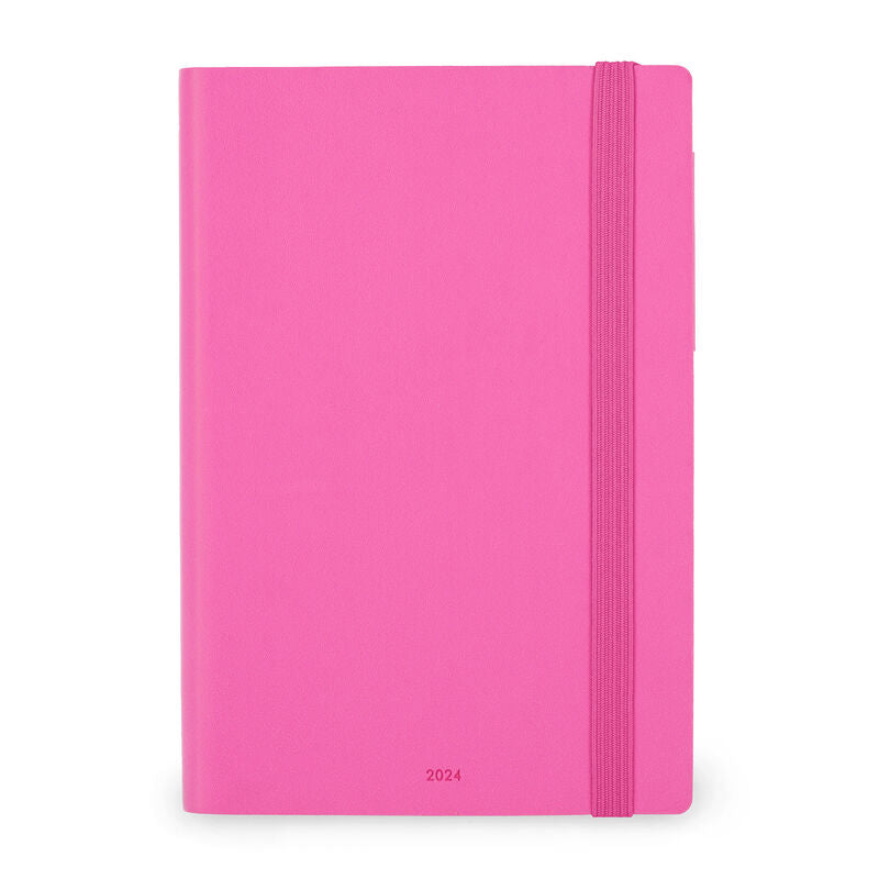 Stationery 2024 Diary | Legami 12 Month Medium Daily Diary 2024 Bougainvillea by Weirs of Baggot Street