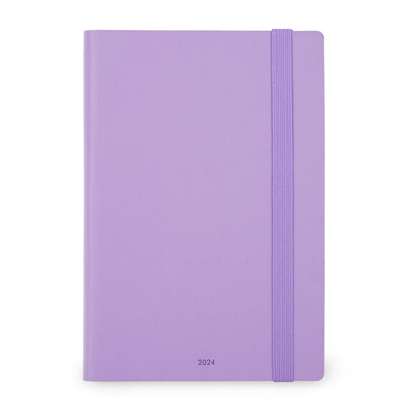 Stationery 2024 Diary | Legami 12 Month Medium Daily Diary 2024 Lavender by Weirs of Baggot Street