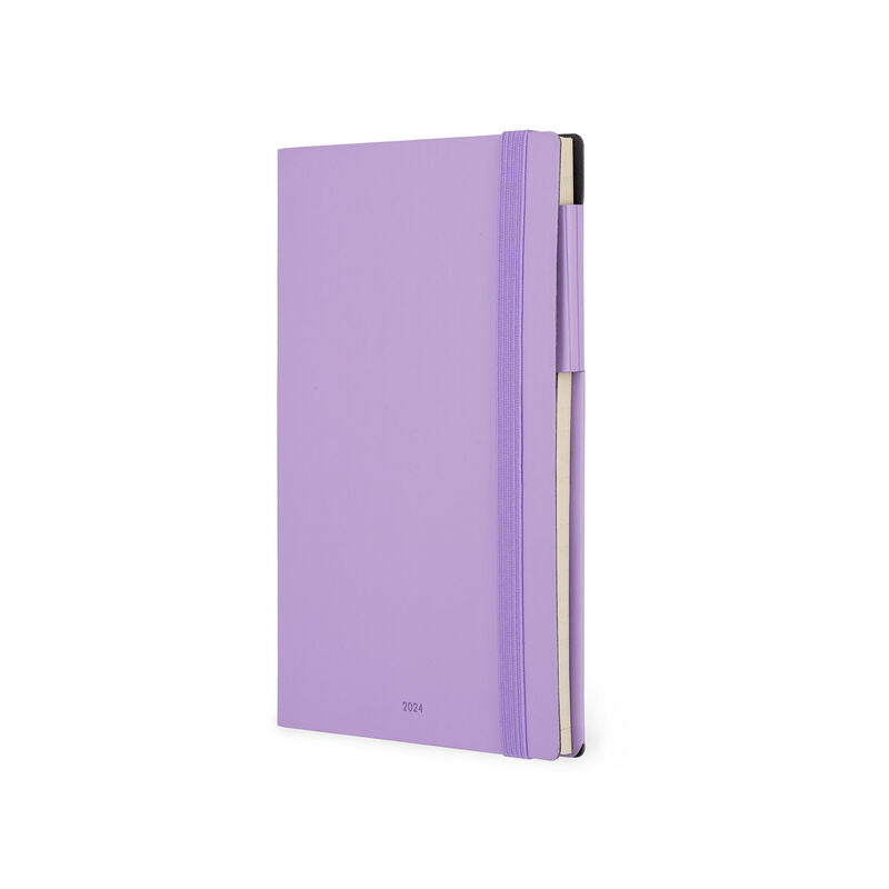 Stationery 2024 Diary | Legami 12 Month Medium Daily Diary 2024 Lavender by Weirs of Baggot Street