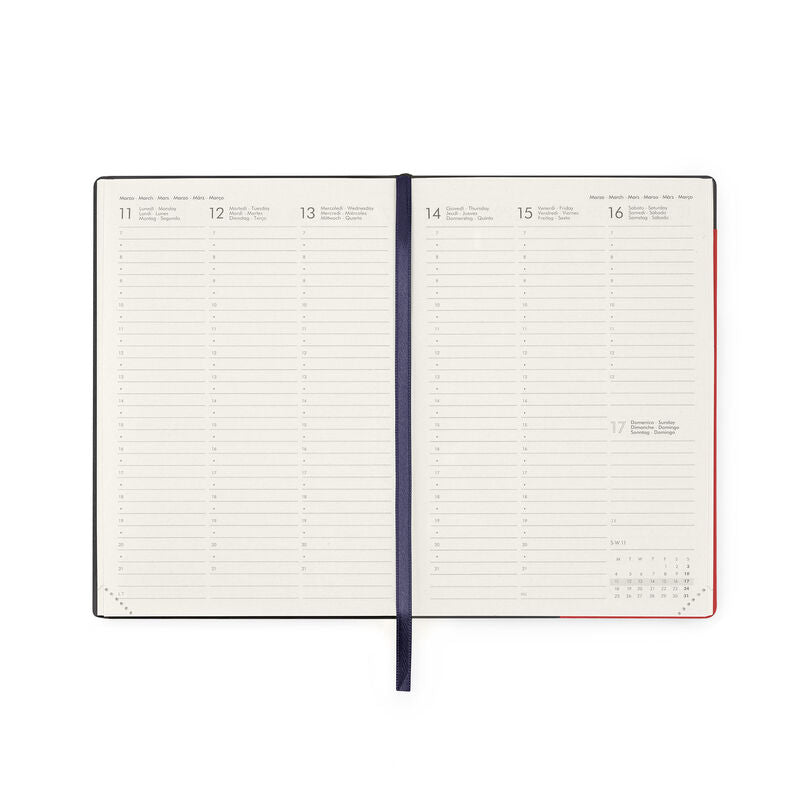 Stationery 2024 Diary | Legami 12 Month Medium Daily Diary 2024 Red Passion by Weirs of Baggot Street