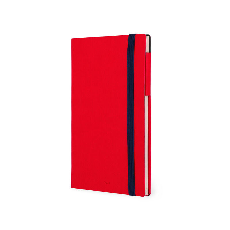 Stationery 2024 Diary | Legami 12 Month Medium Daily Diary 2024 Red Passion by Weirs of Baggot Street