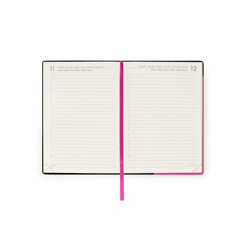 Stationery 2024 Diary | Legami 12 Month Small Daily Diary 2024 Bougainvillea by Weirs of Baggot Street