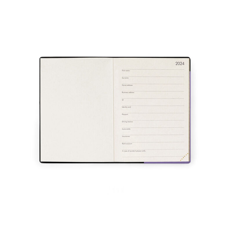 Stationery 2024 Diary | Legami 12 Month Small Daily Diary 2024 Lavender by Weirs of Baggot Street