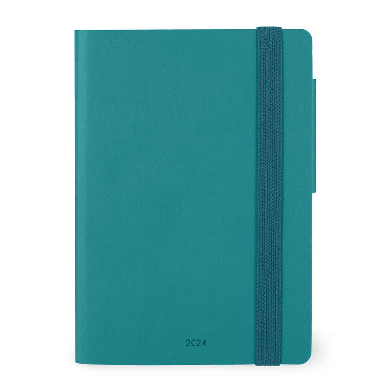 Stationery 2024 Diary | Legami 12 Month Small Daily Diary 2024 Malachite Green by Weirs of Baggot Street