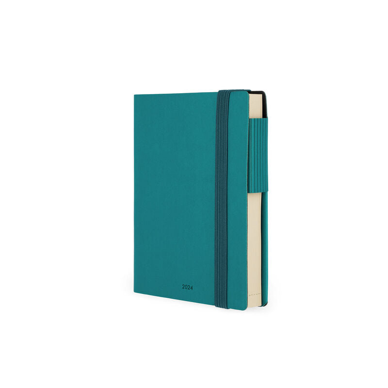 Stationery 2024 Diary | Legami 12 Month Small Daily Diary 2024 Malachite Green by Weirs of Baggot Street