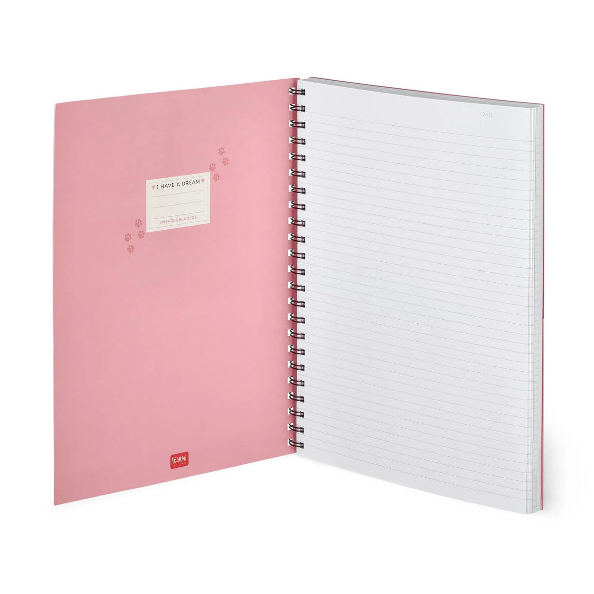 Stationery Legami A4 3-In-1 Spiral Notebook Kitty by Weirs of Baggot Street