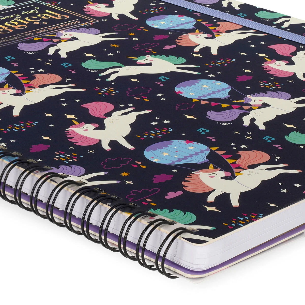 Stationery Legami A4 Spiral Lined Notebook Unicorn by Weirs of Baggot Street