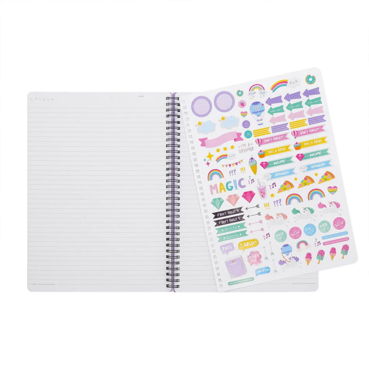 Stationery Legami A4 Spiral Lined Notebook Unicorn by Weirs of Baggot Street