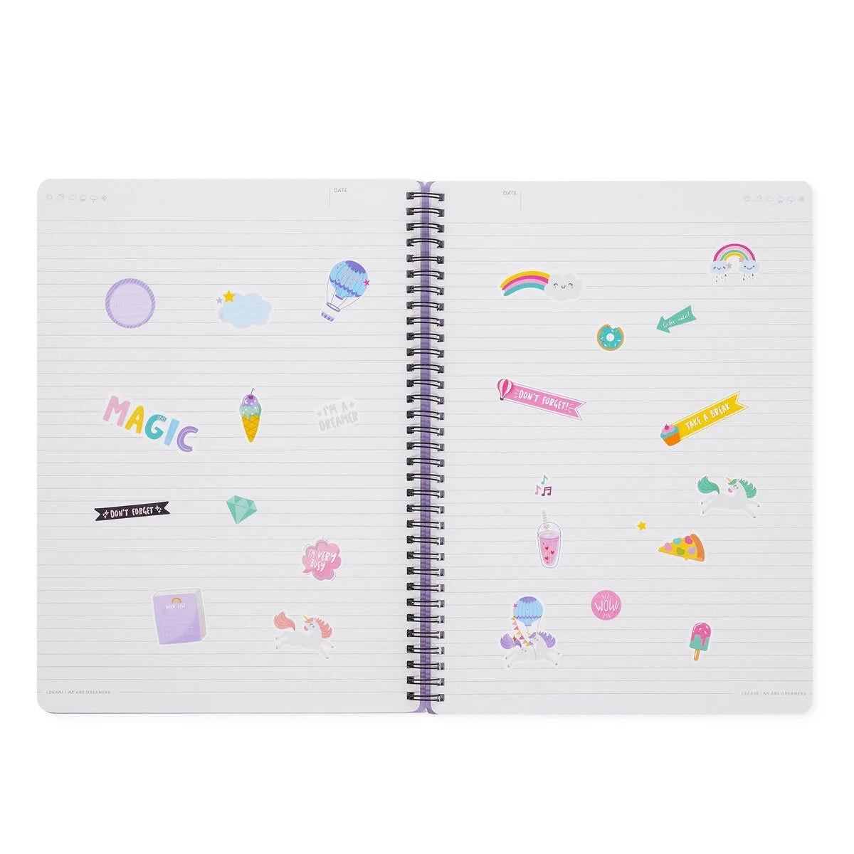 Stationery Legami A4 Spiral Lined Notebook Unicorn by Weirs of Baggot Street