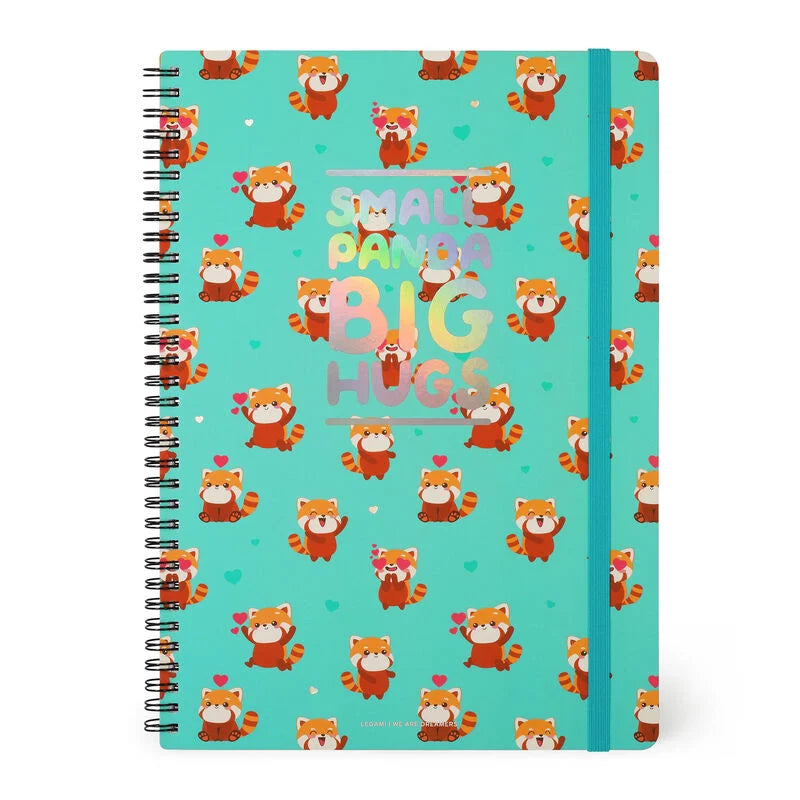 Stationery Legami A4 Spiral Notebook Red Panda by Weirs of Baggot Street