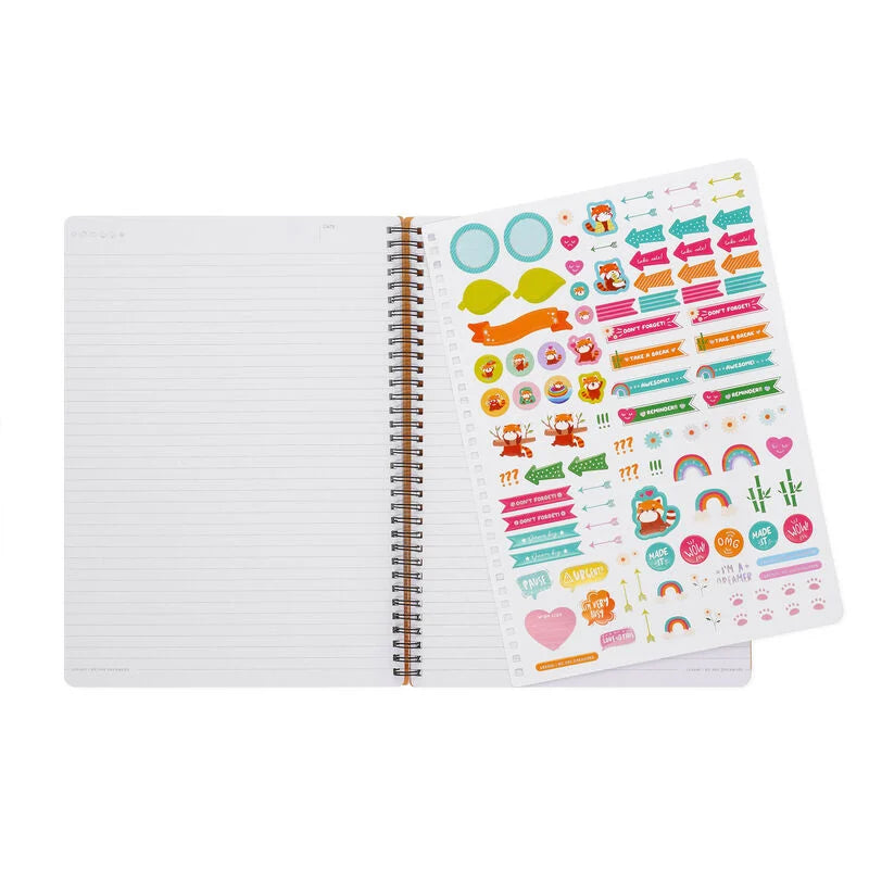 Stationery Legami A4 Spiral Notebook Red Panda by Weirs of Baggot Street