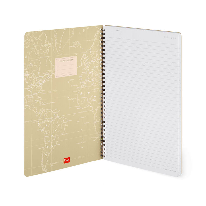 Stationery Legami A4 Spiral Notebook Travel by Weirs of Baggot Street