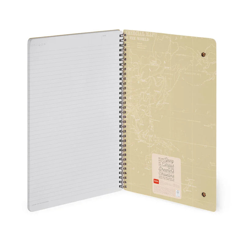 Stationery Legami A4 Spiral Notebook Travel by Weirs of Baggot Street