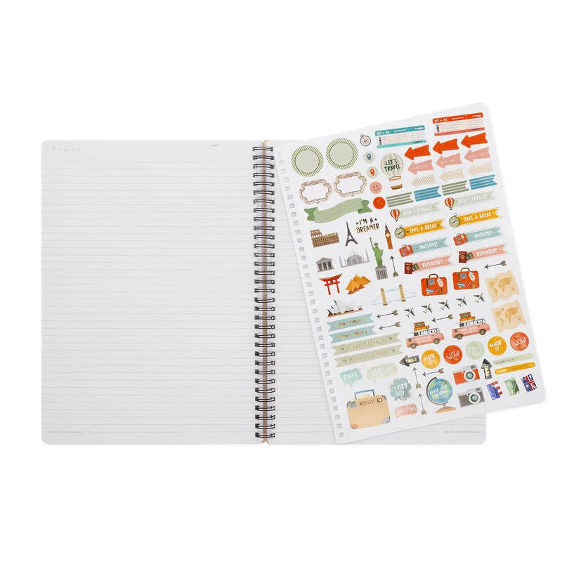 Stationery Legami A4 Spiral Notebook Travel by Weirs of Baggot Street