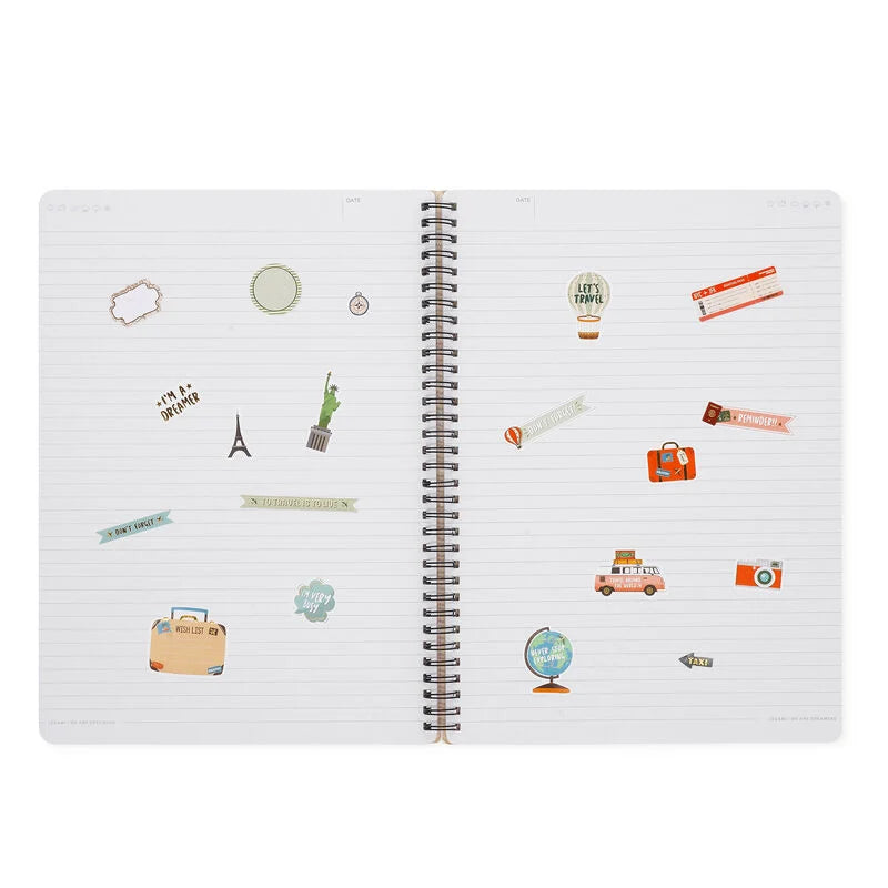 Stationery Legami A4 Spiral Notebook Travel by Weirs of Baggot Street