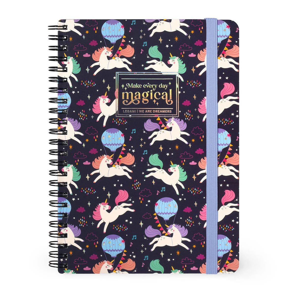 Stationery Legami A5 Spiral Notebook Lined Unicorn by Weirs of Baggot Street