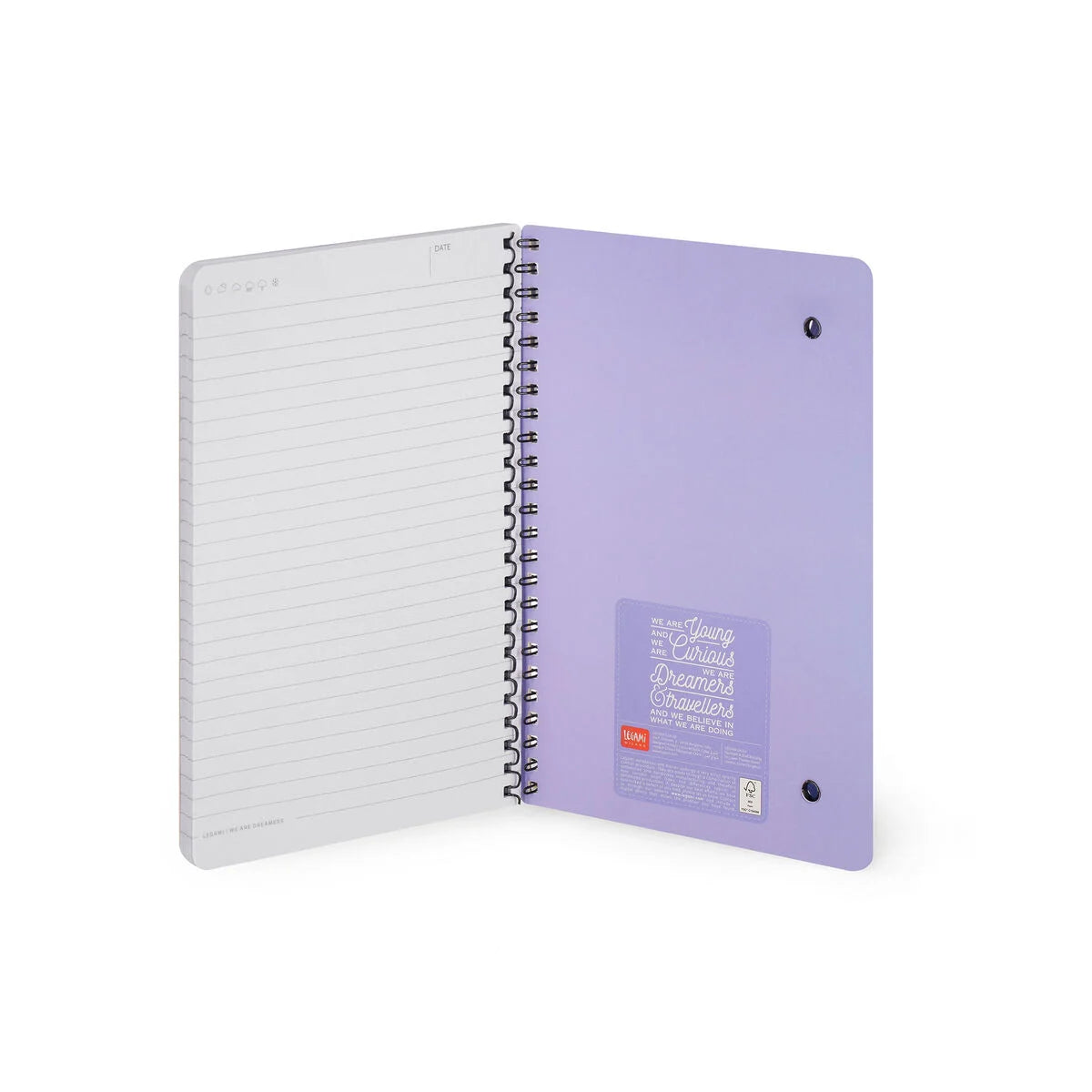 Stationery Legami A5 Spiral Notebook Lined Unicorn by Weirs of Baggot Street