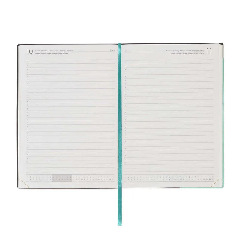 Stationery | Legami 12 Month Large Daily Diary 2025 Milk & Mint by Weirs of Baggot Street