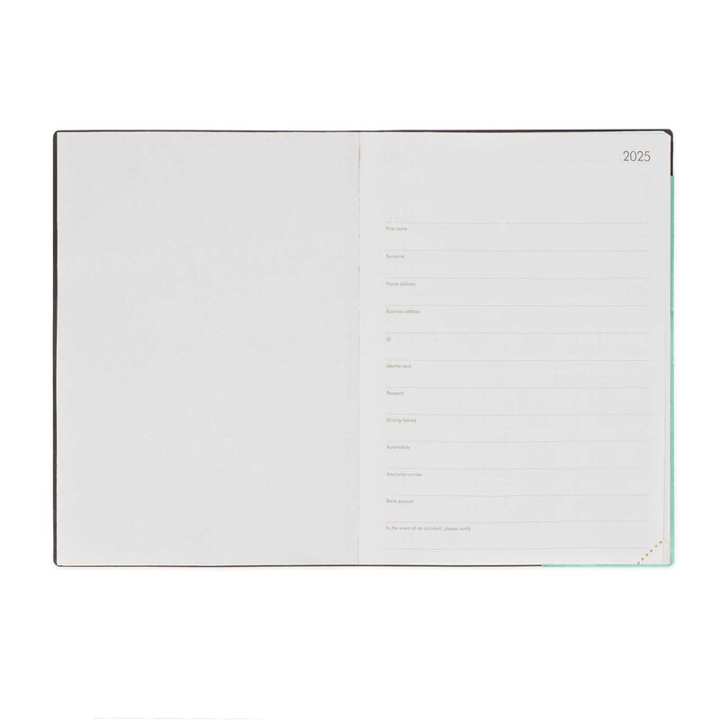 Stationery | Legami 12 Month Large Daily Diary 2025 Milk & Mint by Weirs of Baggot Street