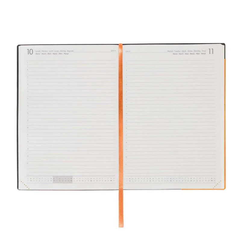 Stationery | Legami 12 Month Large Daily Diary 2025 Orange & Apricot Crush by Weirs of Baggot Street