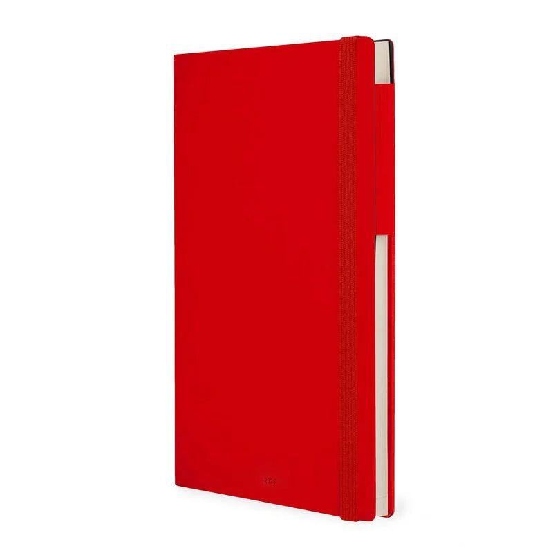 Stationery | Legami 12 Month Large Daily Diary 2025 Radiant Red by Weirs of Baggot Street