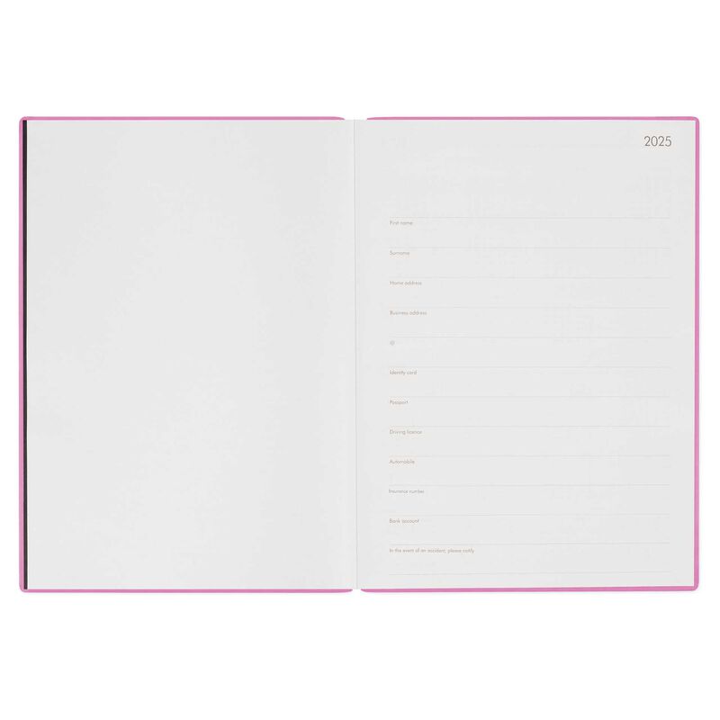 Stationery | Legami 12 Month Maxi Daily Diary 2025 Bubblegum by Weirs of Baggot Street