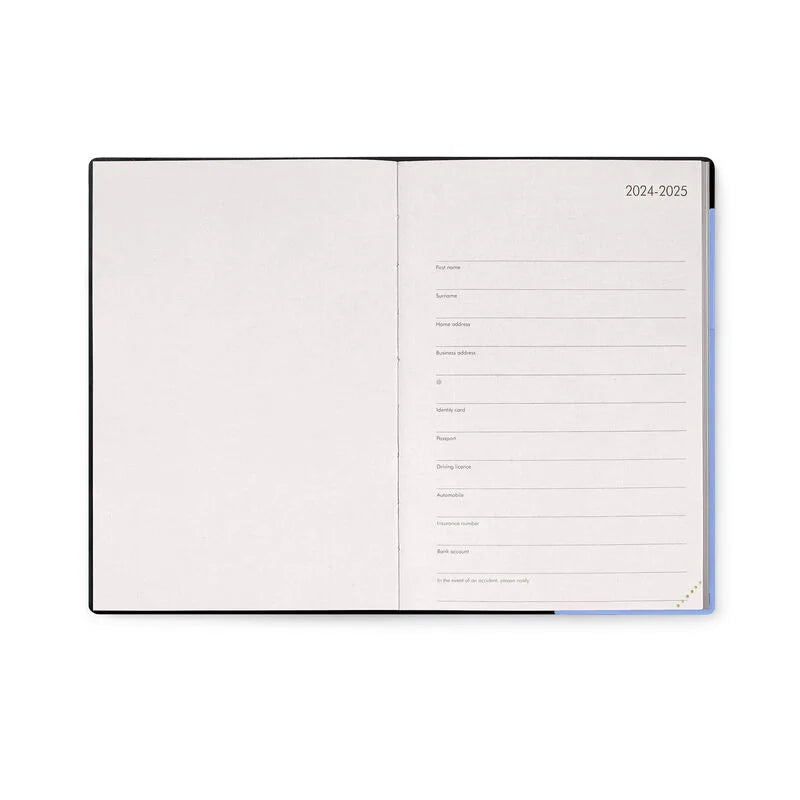 Stationery | Legami 12 Month Medium Daily Diary 2025 Cornflower by Weirs of Baggot Street