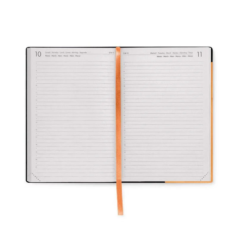 Stationery | Legami 12 Month Medium Daily Diary 2025 Orange & Apricot Crush by Weirs of Baggot Street