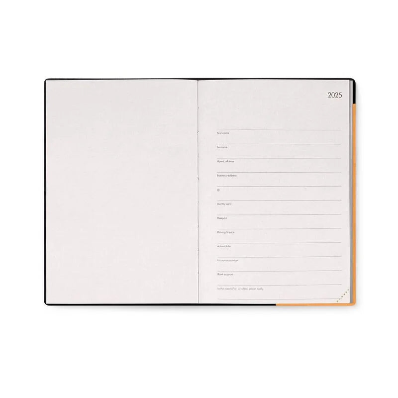 Stationery | Legami 12 Month Medium Daily Diary 2025 Orange & Apricot Crush by Weirs of Baggot Street