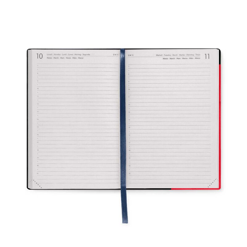 Stationery | Legami 12 Month Medium Daily Diary 2025 Radiant Red by Weirs of Baggot Street