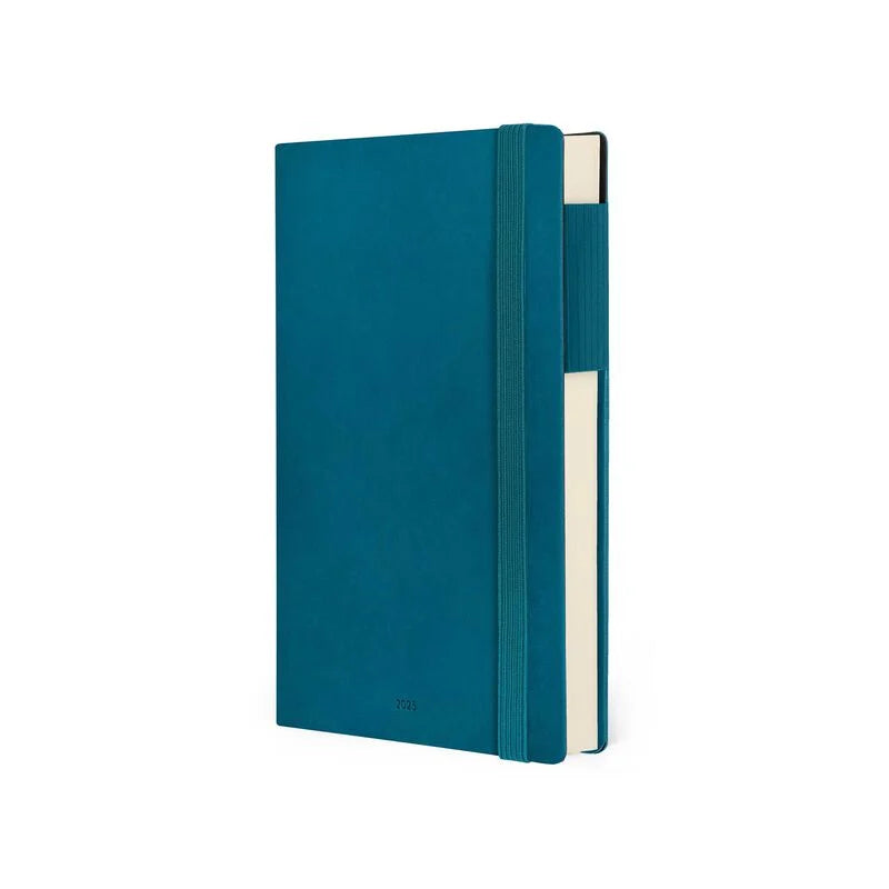 Stationery | Legami 12 Month Medium Daily Diary 2025 Teal Blue by Weirs of Baggot Street