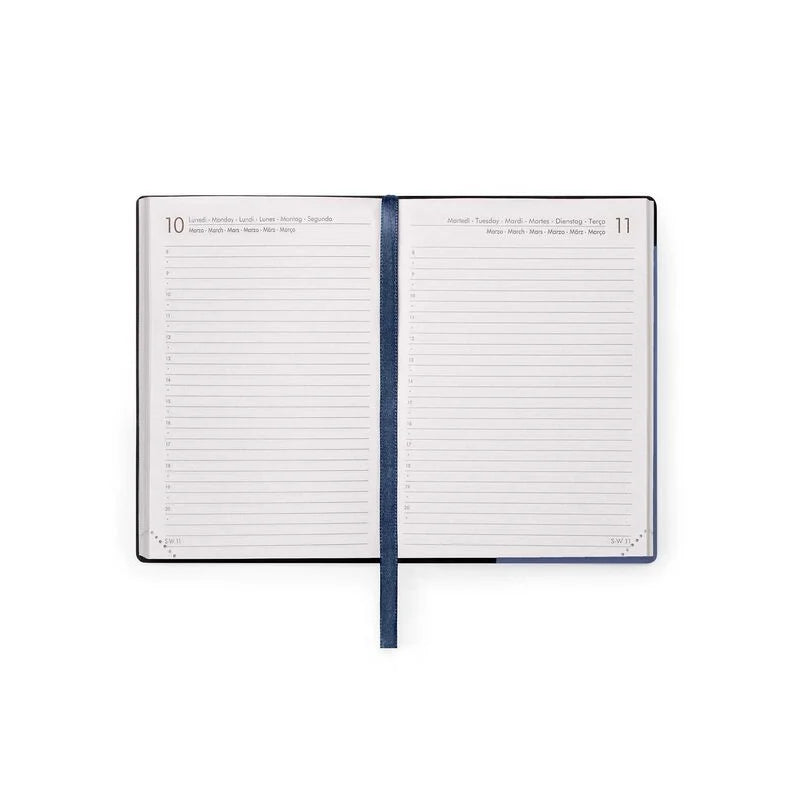 Stationery | Legami 12 Month Small Daily Diary 2025 Blueberry by Weirs of Baggot Street