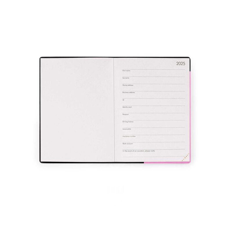 Stationery | Legami 12 Month Small Daily Diary 2025 Bubblegum by Weirs of Baggot Street