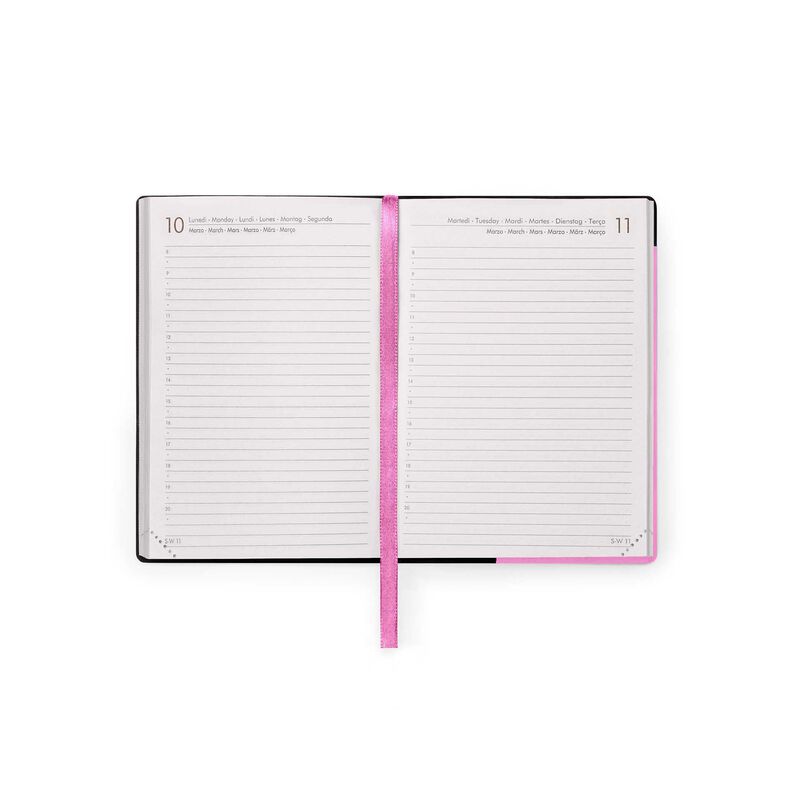 Stationery | Legami 12 Month Small Daily Diary 2025 Bubblegum by Weirs of Baggot Street