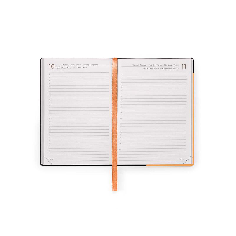 Stationery | Legami 12 Month Small Daily Diary 2025 Orange & Apricot Crush by Weirs of Baggot Street