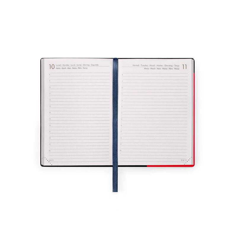 Stationery | Legami 12 Month Small Daily Diary 2025 Radiant Red by Weirs of Baggot Street