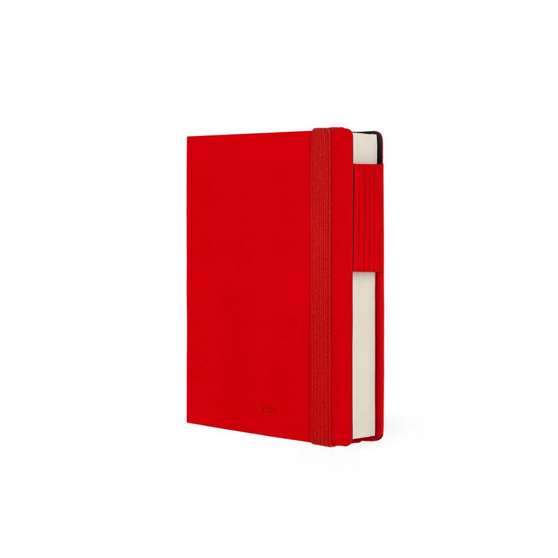 Stationery | Legami 12 Month Small Daily Diary 2025 Radiant Red by Weirs of Baggot Street