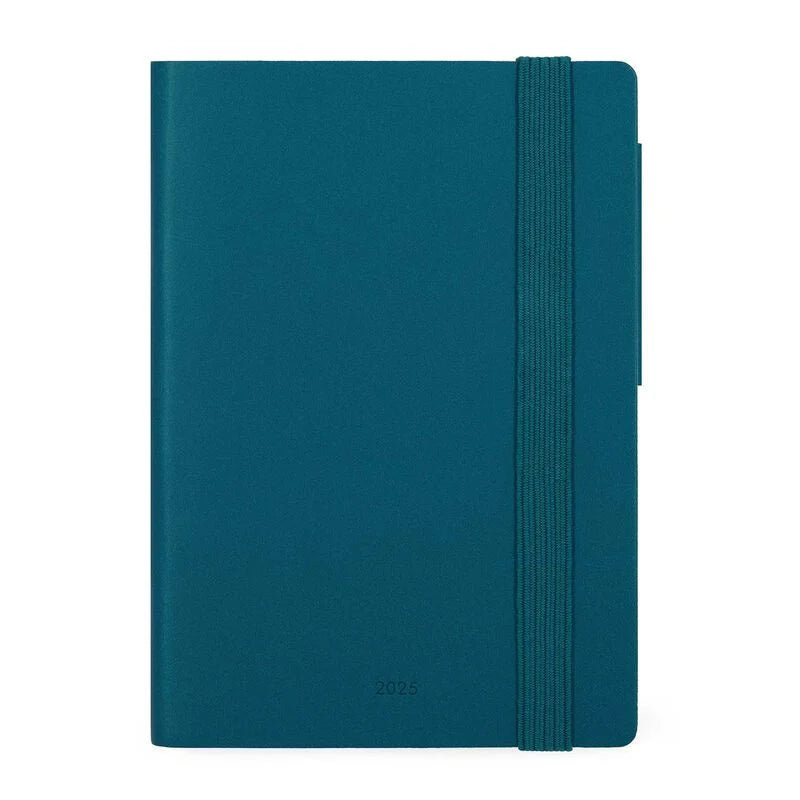 Stationery | Legami 12 Month Small Daily Diary 2025 Teal Blue by Weirs of Baggot Street