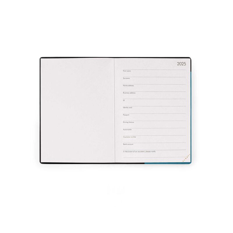 Stationery | Legami 12 Month Small Daily Diary 2025 Teal Blue by Weirs of Baggot Street