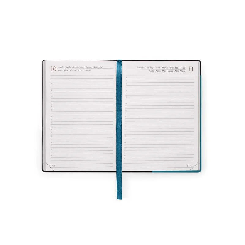 Stationery | Legami 12 Month Small Daily Diary 2025 Teal Blue by Weirs of Baggot Street