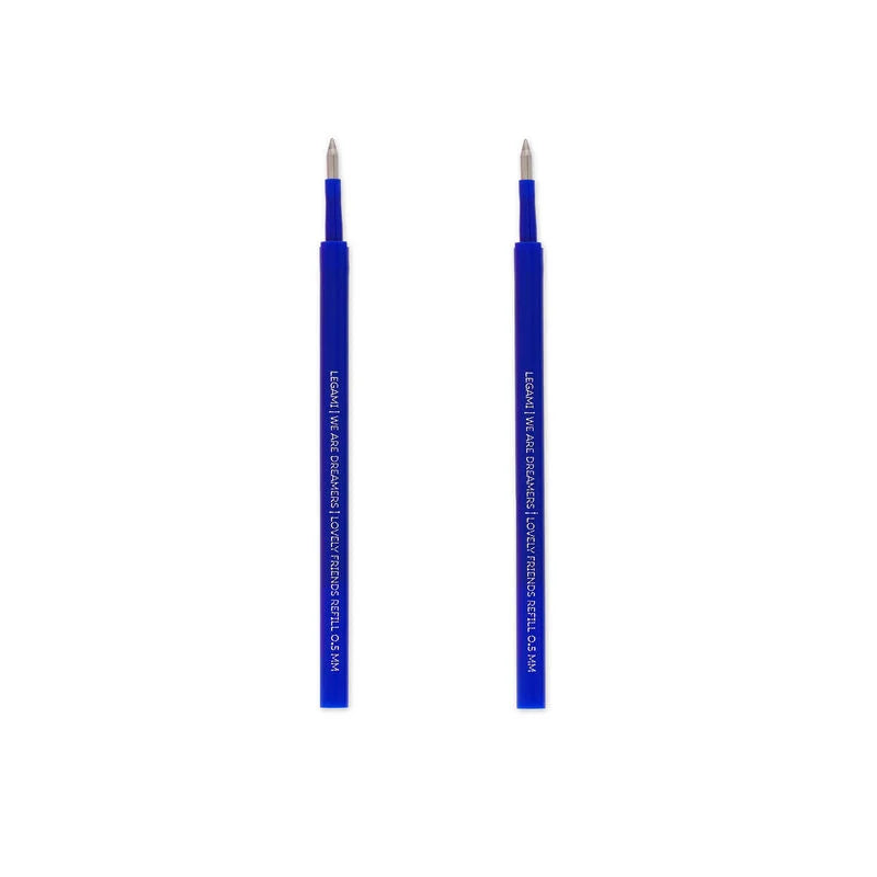 Stationery | Legami Erasable Pen Refills Lovely Friends 2Pk Blue by Weirs of Baggot Street