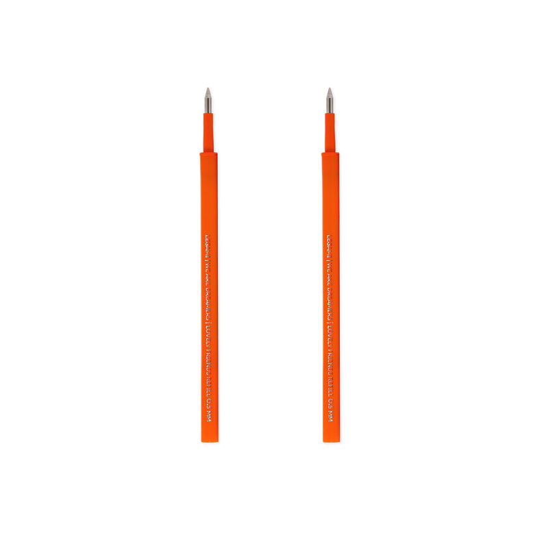 Stationery | Legami Erasable Pen Refills Lovely Friends 2Pk Orange by Weirs of Baggot Street