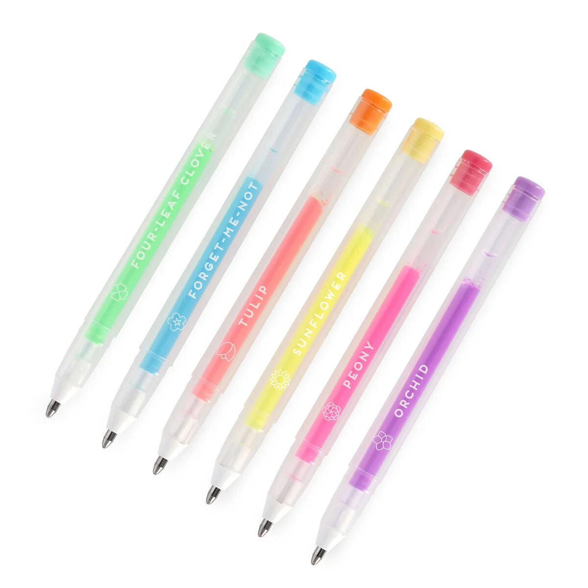 Stationery | Legami Set of 6 Mini Gel Pens Pastel Colours by Weirs of Baggot Street